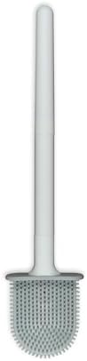 Detachable Hanging Toilet Brush with Adhesive Hook - Compact for Home Travel Use