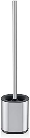 Modern Deluxe Freestanding Toilet Brush with Stainless Steel Holder