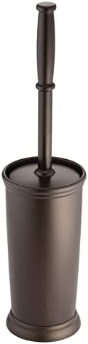 mDesign Toilet Bowl Brush and Holder - Bronze