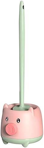 Compact Toilet Bowl Cleaning Brush Set for Home Use