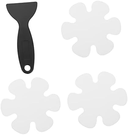 HAKIDZEL Bathroom Non-Slip Floor Stickers Flower Shape Decals Easy Install Set