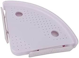 Zerodeko White Triangle Shower Shelf Sturdy Corner Storage Rack