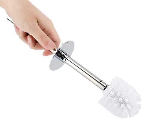 Gsycle Toilet Brush and Holder Set Stainless Steel Long Handle