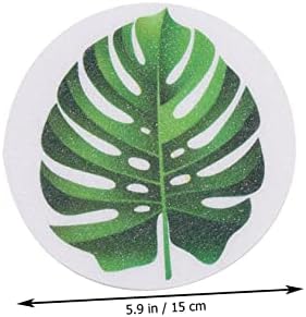 Non-Slip Bathtub Decals with Leaf Design