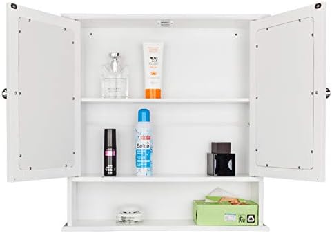 Bathroom Medicine Cabinet with Mirror and Wall Mounting Storage Unit