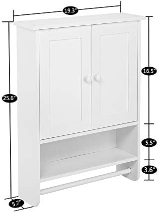 Stylish 2-Door Bathroom Storage Cabinet