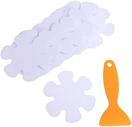 HOOTNEE Bathtub Mat Flower Design Non-Slip Peva Sticker
