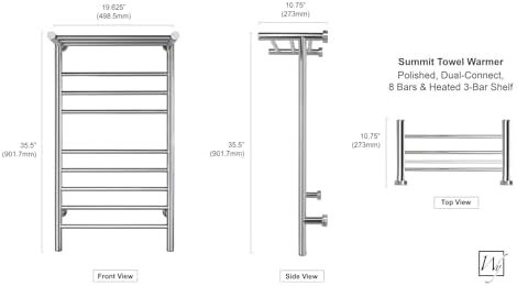 Sturdy Wall-Mounted Heated Towel Rack