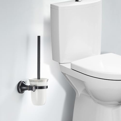 Black Oil Rubble Bronze Bathroom Toilet Brush Set