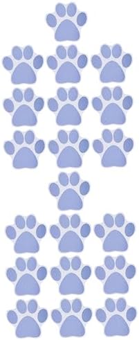 Alipis 20 Pcs Dog Paw Print Non-Slip Bathtub Stickers