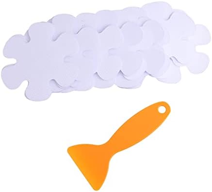 Wakauto 20Pcs Flower Shape Non-Slip Bath Safety Stickers