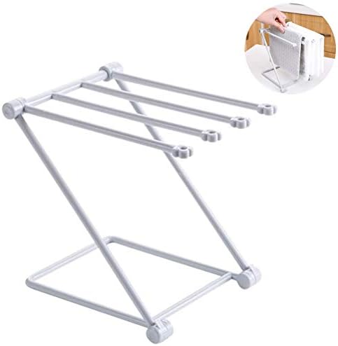 Stainless Steel Bathroom Towel Holder Z-Shape Foldable Towel Rack