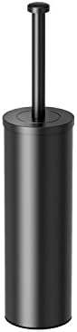 Gatco 1481MX Latitude II Round Toilet Brush with Holder Matte Black