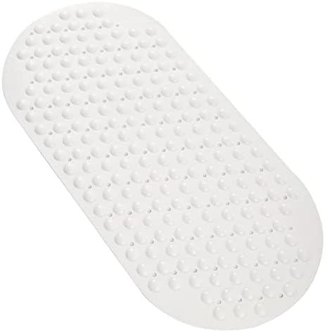 Mantto Non-Slip TPE Bathtub Mat 35x16 White