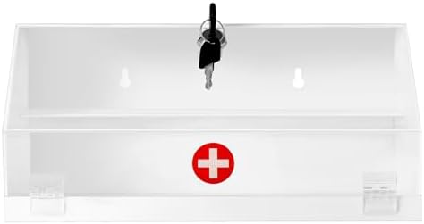 CiaoHER Wall Mount Acrylic Medicine Lock Box Yourutions in Just One Click
