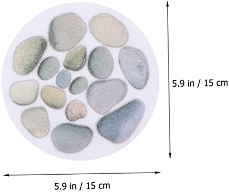 Healifty 4Pcs Stone Pattern Bath Sticker - Safe Slipping Resistant