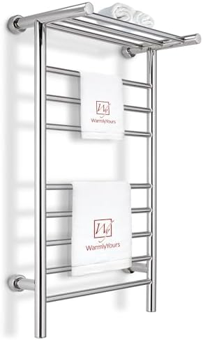 Sturdy Wall-Mounted Heated Towel Rack