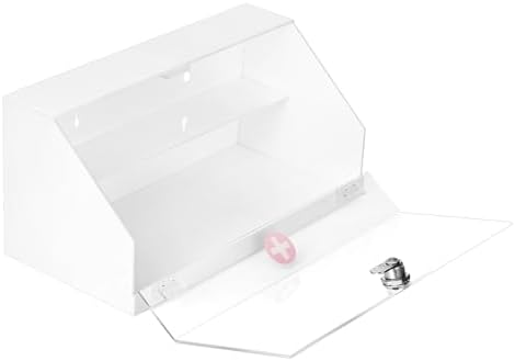 CiaoHER Wall Mount Acrylic Medicine Lock Box Yourutions in Just One Click