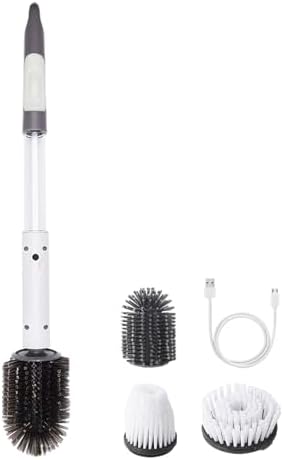 Wireless Electric Floor Brush for Toilets Bathrooms