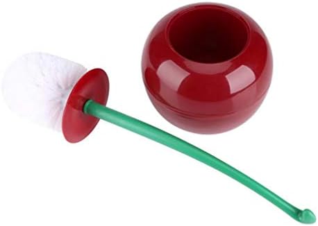 LUDSUY Cherry-shaped Toilet Brush Holder Standing Set