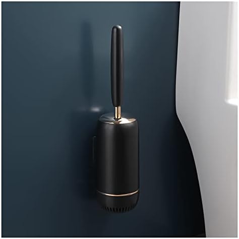 Wall-Mounted Toilet Brush with Gold Finish