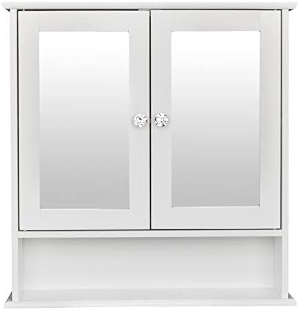 Guangshuohui bathroom medicine cabinet wall mount shelf with mirror and storage