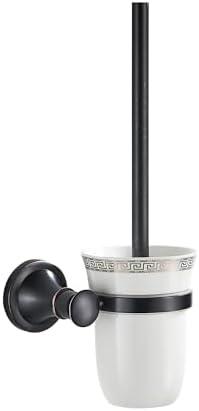 Black Oil Rubble Bronze Bathroom Toilet Brush Set
