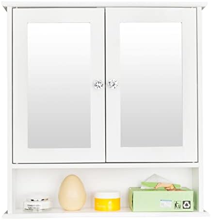 Bathroom Medicine Cabinet with Mirror and Wall Mounting Storage Unit