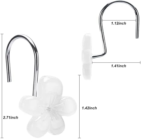 Cute Flower Shower Curtain Hooks