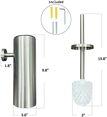 Durable 304 Stainless Steel Toile T Brush Holder