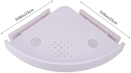 Zerodeko White Triangle Shower Shelf Sturdy Corner Storage Rack