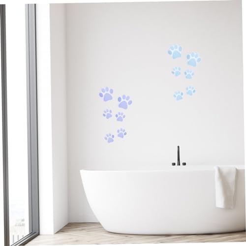 Ciieeo Adorable Cartoon Dog Footprint Bath Sticker Set