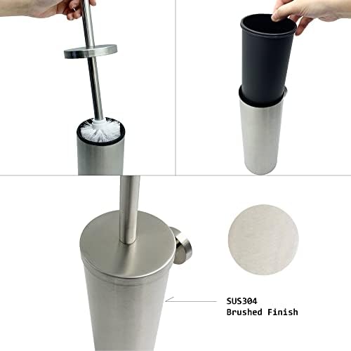 Durable 304 Stainless Steel Toile T Brush Holder