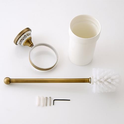 Toilet Brush with Holder - antique bronze