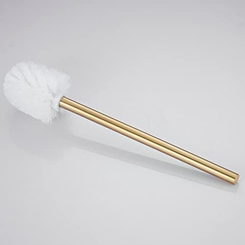 NEWRAINModern Wall-Mounted Toilet Brush Set with Gold Finish