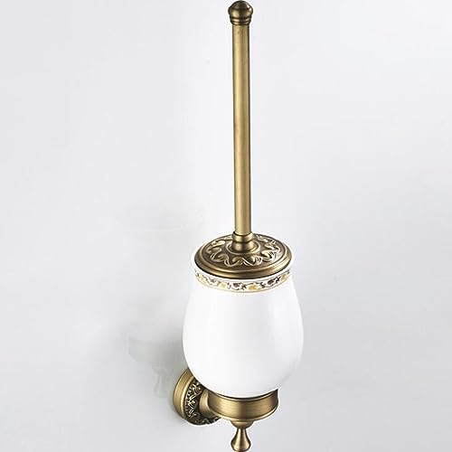 PEONYBATH Antique Bronze Toiletd Brush with Holder