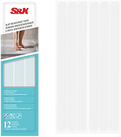 SX Bathtub Non-Slip Stickers 34 x 11 inches 12 pack