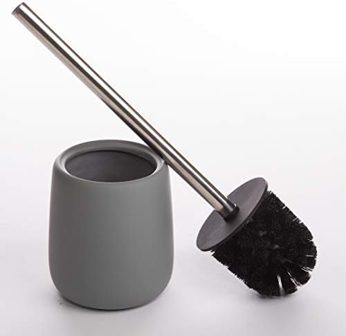 BINO Toilet Brush with Holder Light Grey