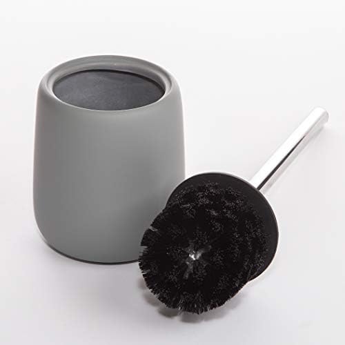 BINO Toilet Brush with Holder Light Grey