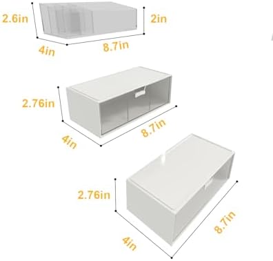 Stylized 3-Pack Organizer for Medicine Cabinets
