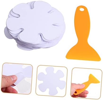 Wakauto 20Pcs Flower Shape Non-Slip Bath Safety Stickers