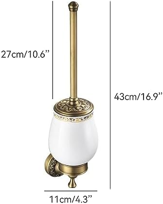 PEONYBATH Antique Bronze Toiletd Brush with Holder