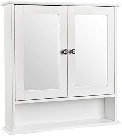 Guangshuohui bathroom medicine cabinet wall mount shelf with mirror and storage