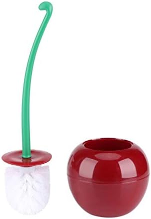 LUDSUY Cherry-shaped Toilet Brush Holder Standing Set