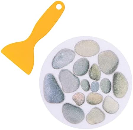 Healifty 4Pcs Stone Pattern Bath Sticker - Safe Slipping Resistant