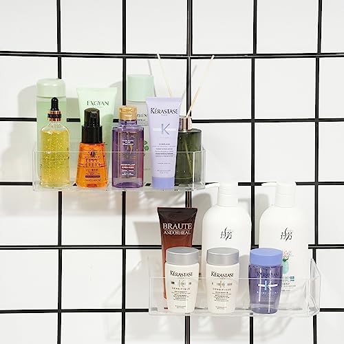 CQ Acrylic 2-Pack Bath Organizer