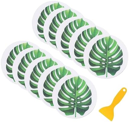 1Set Leaf Anti-Slip Bathtub Stickers for Safe Bathing