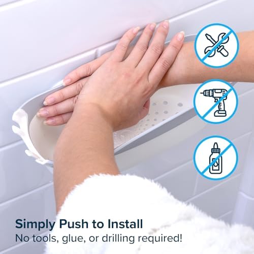 SlipX 2-Pack Suction Cup Shower Organizer