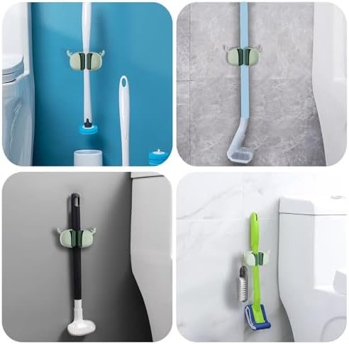 Toilet Brush Holder 2Pcs - Green Wall Mount Clorox Compatible