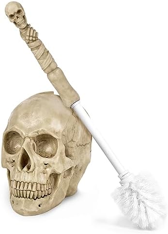 Gothic Skeleton Toilet Set for Halloween